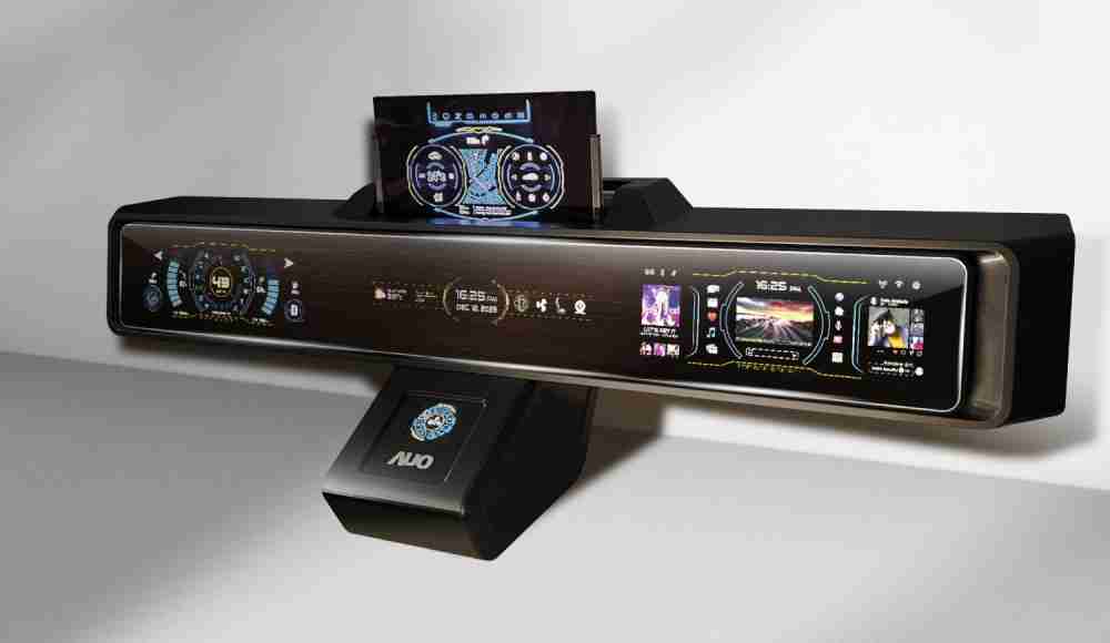 赏金国际Micro LED沉浸式车舱显示方案结合 可卷式、、、、可伸缩的Micro LED应用并可呈现不同的质感纹路，，，，展现人性化设计