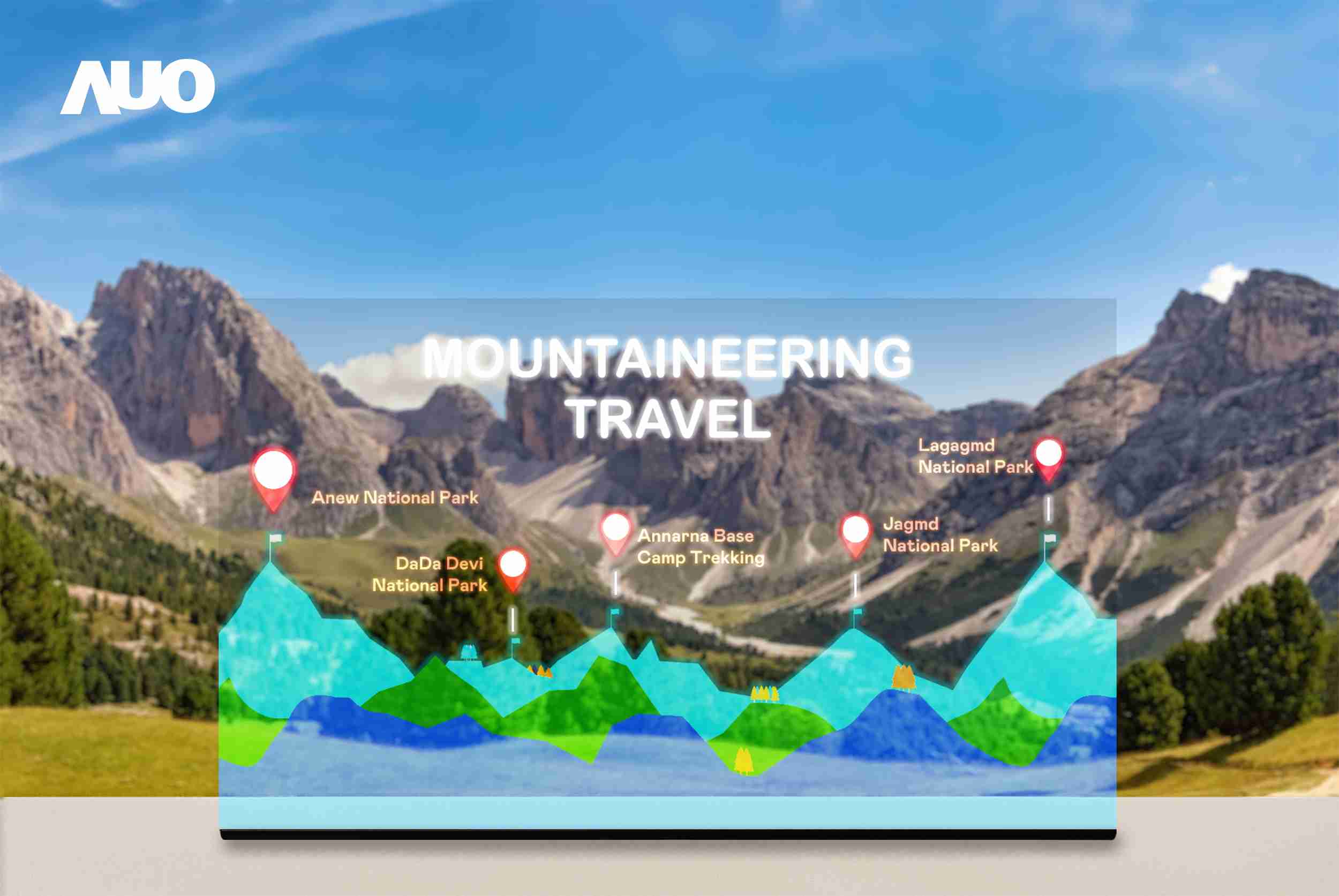 赏金国际展示全球单片尺寸最大(*)42吋透明Micro LED显示器拼接而成的〝64吋透明Micro LED显示器〞，，，具备高透明度、、、1,000 nits高亮度、、、、广色域、、采用三边无边框的无缝拼接等多重特色，，，，呈现超高清、、细腻画质而不遮挡后方视觉，，，满足层峰需求，，，，可广泛运用于零售、、、、艺术展览或商业空间等场域